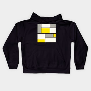 abstract geometrical Mondrian pattern Kids Hoodie